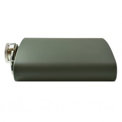 Flasque inox militaire Fosco Pocket Flask vert armée 230 ml 8 oz