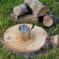Tasse inox avec mousqueton à vis Fosco 30 cl