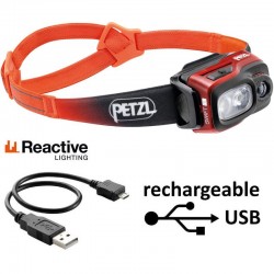 Lampe frontale Petzl Swift RL orange 1100 lumens