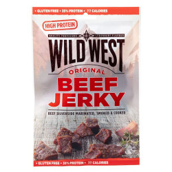 Viande séchée Wild West Beef Jerky Original en sachet de 25 grammes