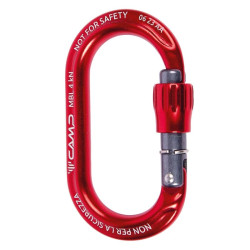 Mousqueton à vis porte-matériel rouge Camp Ekto Lock