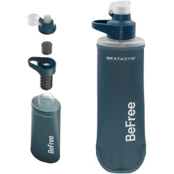 Gourde filtrante ultra compacte et ultra légère Katadyn BeFree AC 0,5L BLUE