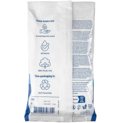 Lingettes lavantes biodégradables de voyage Handy Wash Wipes Care Plus
