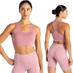 Brassière de sport, fitness, gym et randonnée Dare2b Don’t Sweat It rose lilas