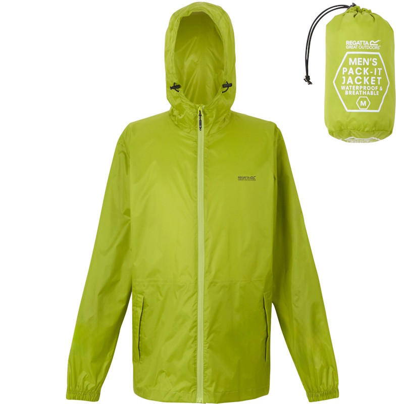 Veste imperméable de randonnée Regatta Pack-It Jacket III Grenoble Green