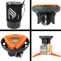 Système léger et compact de réchaud et popote Jetboil Zip Carbon 0,8 litre
