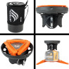 Système léger et compact de réchaud et popote Jetboil Zip Carbon 0,8 litre
