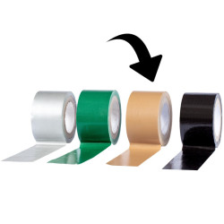 Ruban adhésif autocollant en toile plastifiée CAO de couleur marron