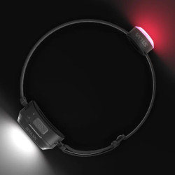 Frontale Silva Smini noire avec lampe rouge