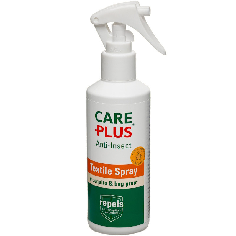 Spray répulsif anti-insectes Care Plus pour textile, linge, moustiquaire et draps