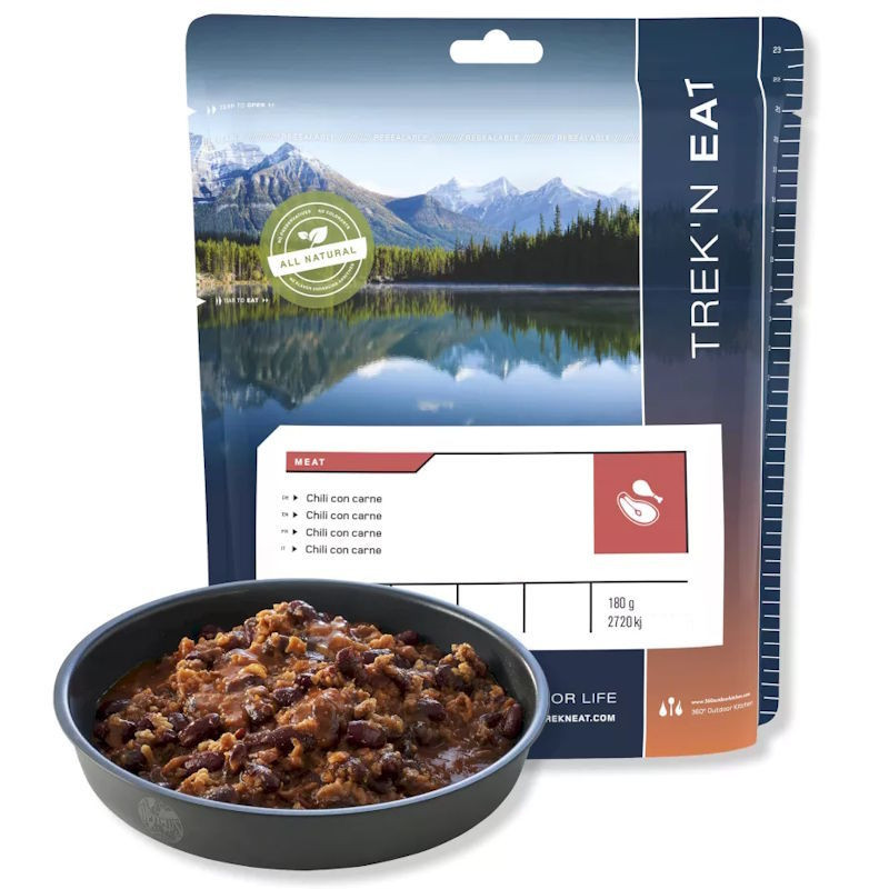 Plat lyophilisé avec de la viande Trek’n Eat Chili con Carne
