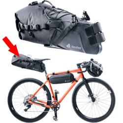 Sacoche de selle pour le voyage à vélo Deuter Cabezon SB 16 noire