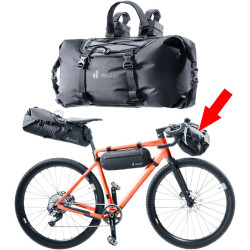 Sacoche de guidon pour le voyage à vélo Deuter Cabezon HB 14 noire