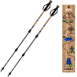 Bâtons des Alpes, de Savoie et Haute-Savoie Lacal Nature Stick 135