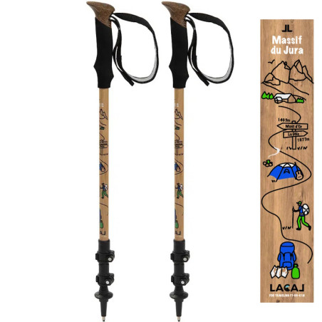 Bâtons de marche Lacal Nature Stick 135 Jura Bâtons de marche Lacal Nature Stick 135 Jura