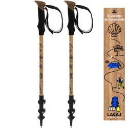 Bâtons Lacal St Jacques de Compostelle Nature Stick 135