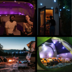Guirlande solaire de bivouac Solar String Lights Multi Color Mpowerd Luci