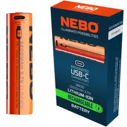 Batterie rechargeable Nebo 18650 pour lampe Einstein, Torchy ou Galileo
