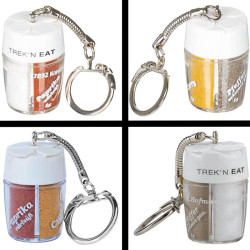 Porte-clés pour sel, poivre, paprika et curry Trek'n Eat
