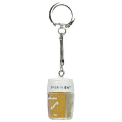 Kit assaisonnement porte-clés Trek'n Eat avec 4 compartiments à sel, poivre, curry et paprika