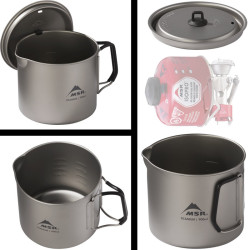 Popote en titane Titan Kettle MSR 900 ml