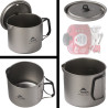 Popote en titane Titan Kettle MSR 900 ml