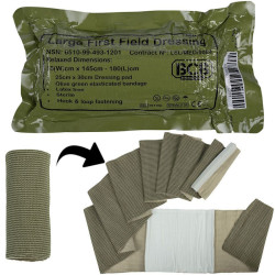 Pansement compressif militaire BCB Standard First Field Dressing 25 x 30cm