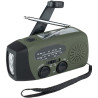 Radio d'urgence solaire avec manivelle dynamo et lampe torche Fosco