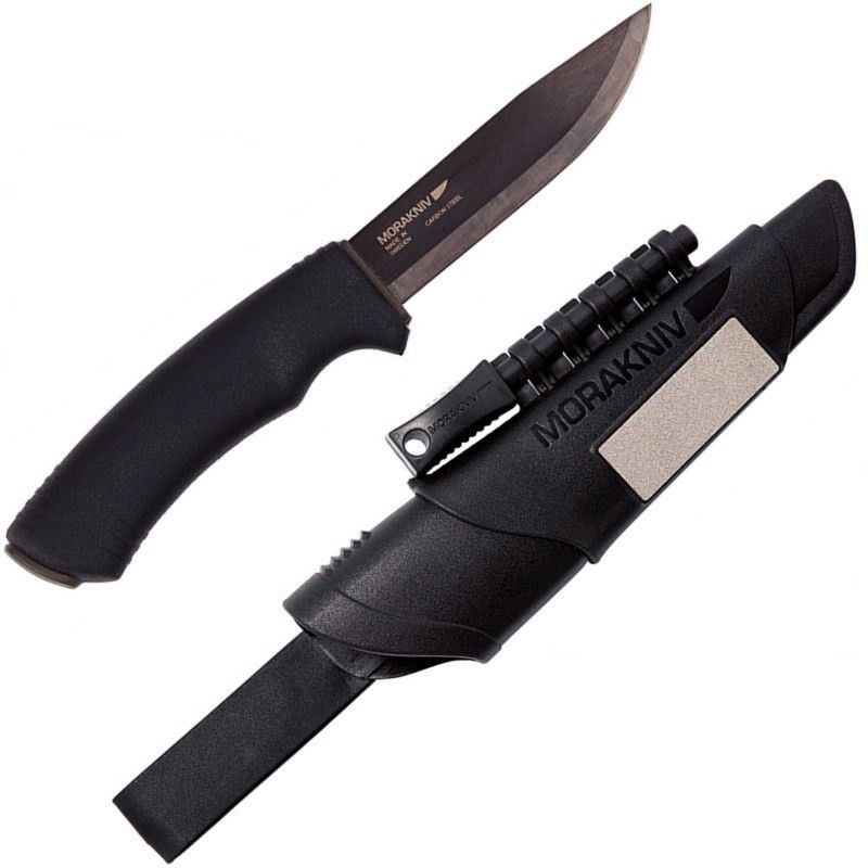 Couteau de survie Mora Bushcraft Survival noir