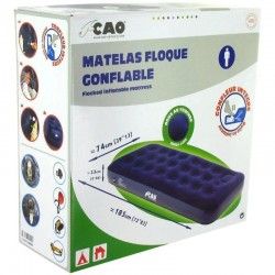 Matelas pneumatique 1place avec gonfleur intégré CAO