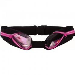 Ceinture cache-billets 2 poches Double Xtens Wantalis rose