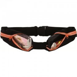 Ceinture cache-billets 2 poches Double Xtens Wantalis orange