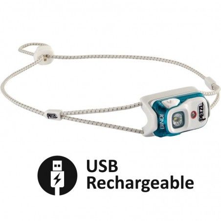 Lampe frontale Petzl Bindi bleue Lampe frontale Petzl Bindi bleue