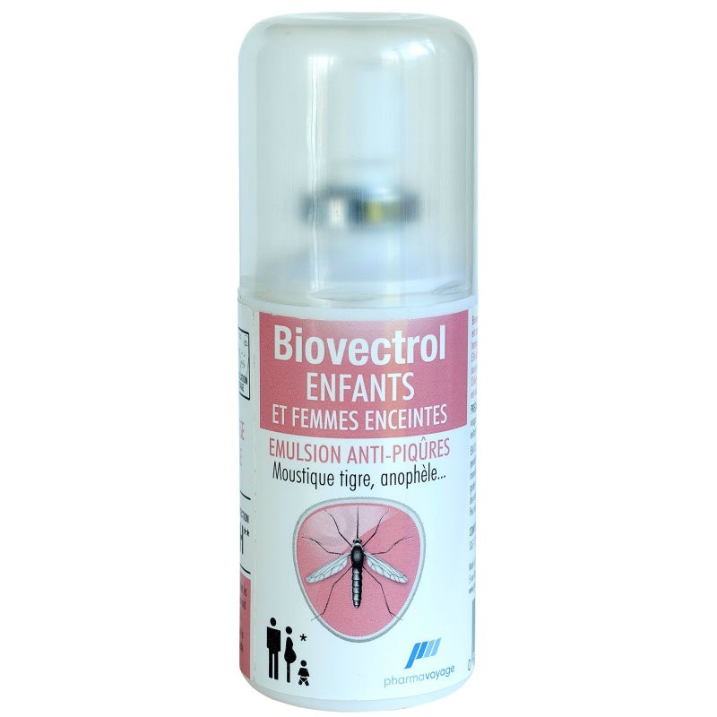 Spray Répulsif anti-insectes Biovectrol Enfants et Femmes enceintes